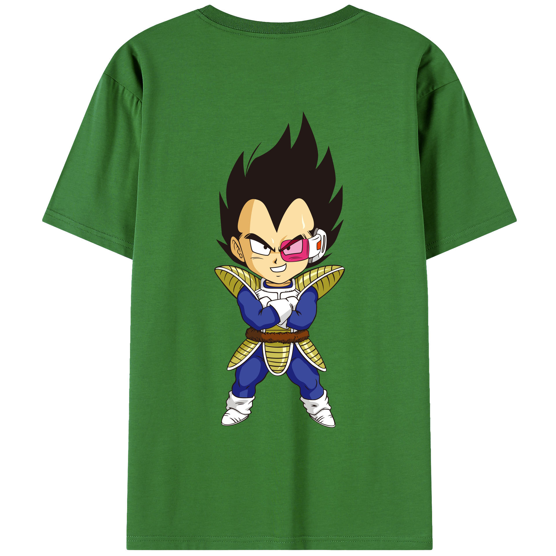 （画像用） ドラゴンボール ベジータ四世（Bejīta Yonsei）DRAGON BALL Vegeta IV レディース半袖Tシャツ(バックプリント)